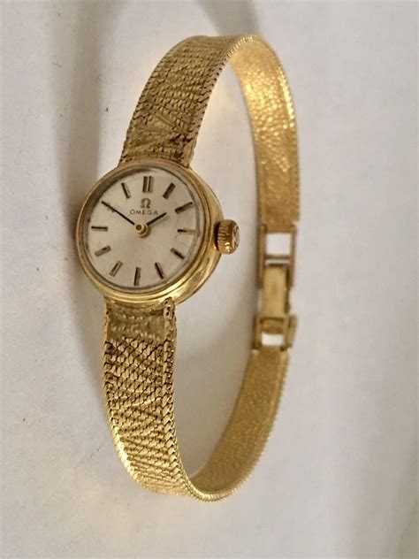 omega women's gold watches|ladies omega gold watch 1970s.